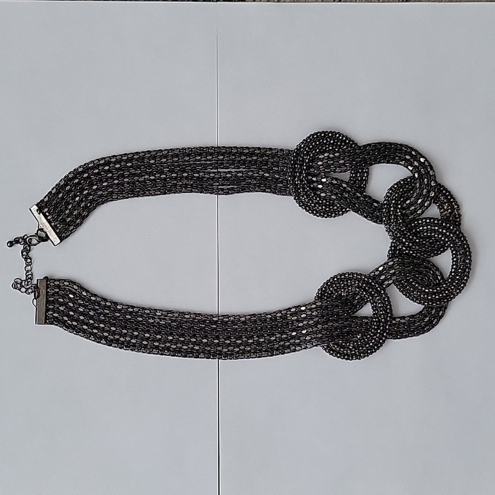Graphite Beaded necklace